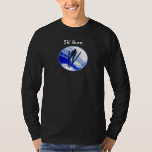 Skiing and Snowflakes T-Shirt