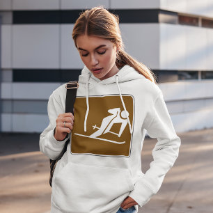 Skiing Area Recreational Sign Hoodie