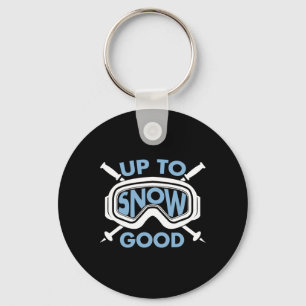 Skiing Art For Men Women Kids Winter Sport Ski Lov Key Ring