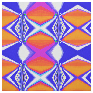 Skiing at sunset fabric