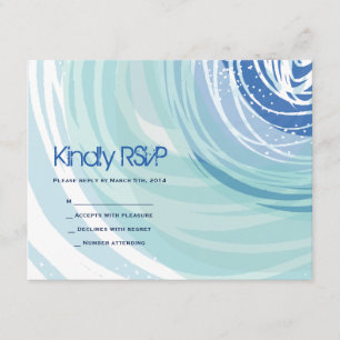 SKIING Bar Bat Mitzvah RSVP Card