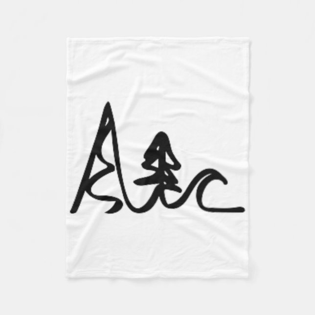 Skiing Biking Surfing Mountains Ocean Waves Fun Si Fleece Blanket (Front)