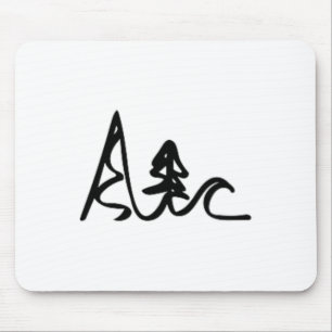 Skiing Biking Surfing Mountains Ocean Waves Fun Si Mouse Mat