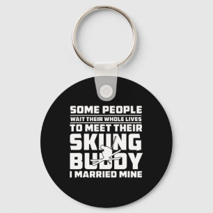 Skiing Buddy Key Ring