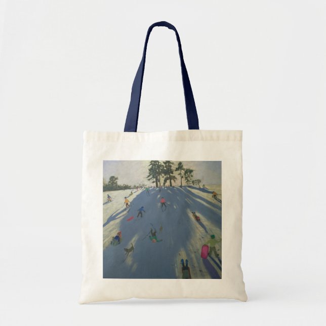 Skiing Calke Abbey Derby Tote Bag (Front)