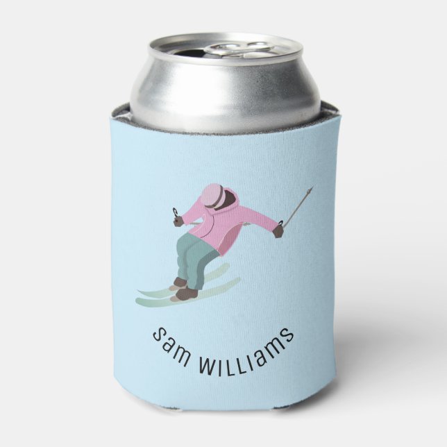 Skiing Can Cooler (Can Front)