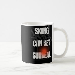 Skiing Can Get Surreal Alpine Mountain Snow Slope Coffee Mug