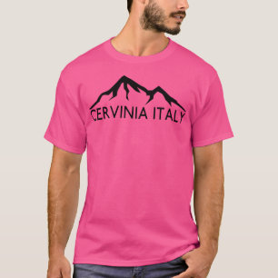 Skiing Cervinia Italy Ski Mountains Snowboarding H T-Shirt