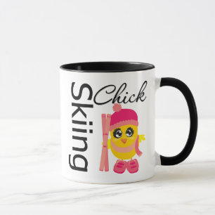 Skiing Chick Mug
