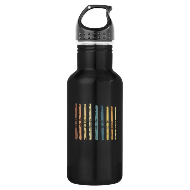 Skiing - Collection of ski boards 532 Ml Water Bottle (Front)