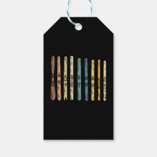 Skiing - Collection of ski boards Gift Tags