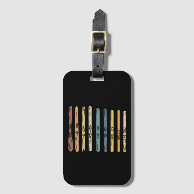 Skiing - Collection of ski boards Luggage Tag (Front Vertical)