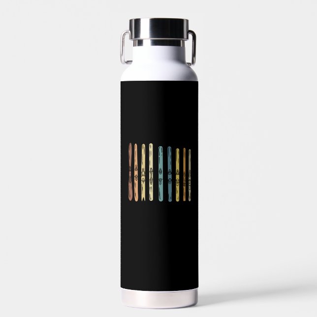 Skiing - Collection of ski boards Water Bottle (Front)