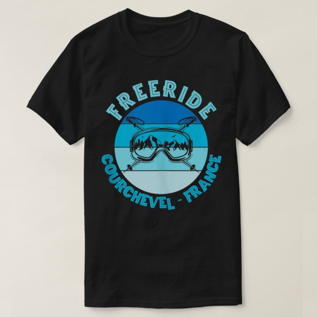 Skiing Courchevel France Freeride Tank Top (Design Front)