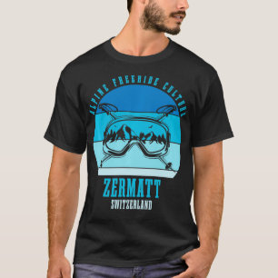 Skiing Culture Zermatt Switzerland T-Shirt