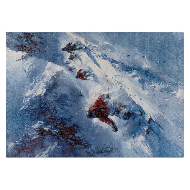 Skiing Cutting Board (Front)