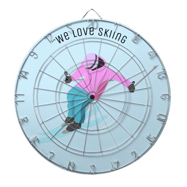 Skiing Dartboard (Front)