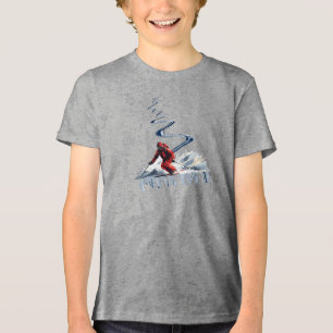 Skiing Down  Tri-Blend Shirt