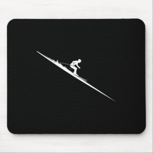 Skiing Downhill Freestyle Skier Extreme Winter Spo Mouse Mat