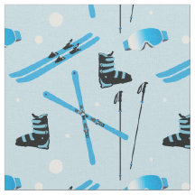 Skiing Equipment Skis Boots and Poles Pattern