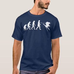 Skiing Evolution Gift T-Shirt