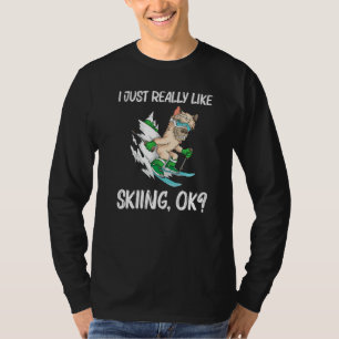 Skiing For Men Women Ski Freestyle Skier Snowboard T-Shirt