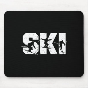 Skiing Freestyle Ski Squad Funny Extreme Winter Sp Mouse Mat