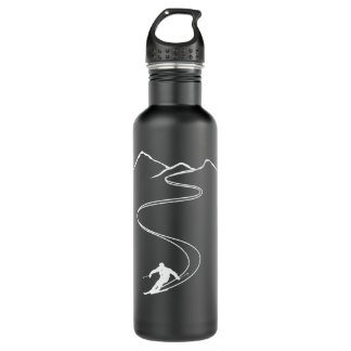 Skiing Gift For Skier Classic T Shirt 710 Ml Water Bottle