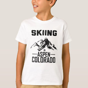 Skiing in Aspen Colorado  T-Shirt