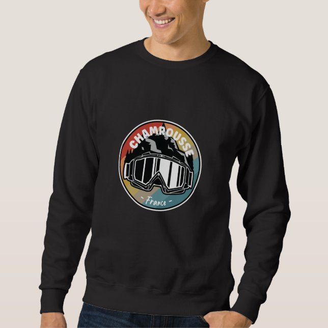 Skiing In Chamrousse France Sweatshirt (Front)