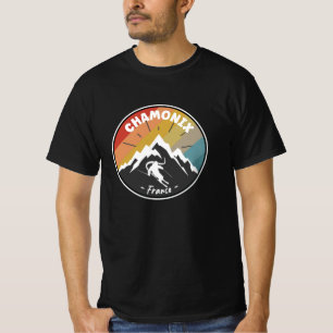 Skiing In France Chamonix T-Shirt