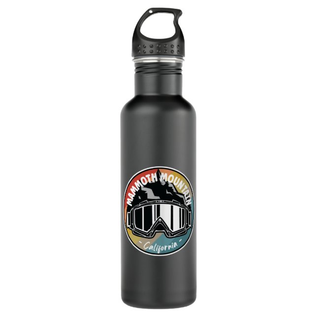Skiing In Mammoth Mountain California 710 Ml Water Bottle (Front)