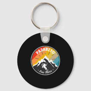 Skiing In Pajarito New Mexico  Key Ring