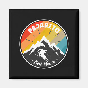 Skiing In Pajarito New Mexico  Magnet