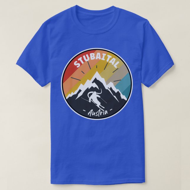 Skiing In Stubaital Austria 1 T-Shirt (Design Front)