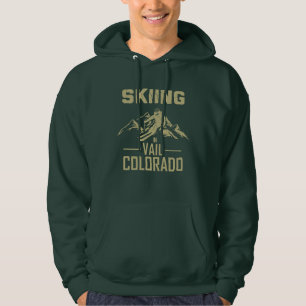Skiing in Vail Colorado Hoodie
