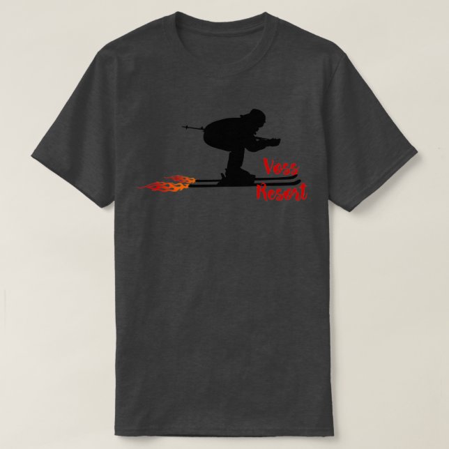 Skiing in Voss Resort T-Shirt (Design Front)