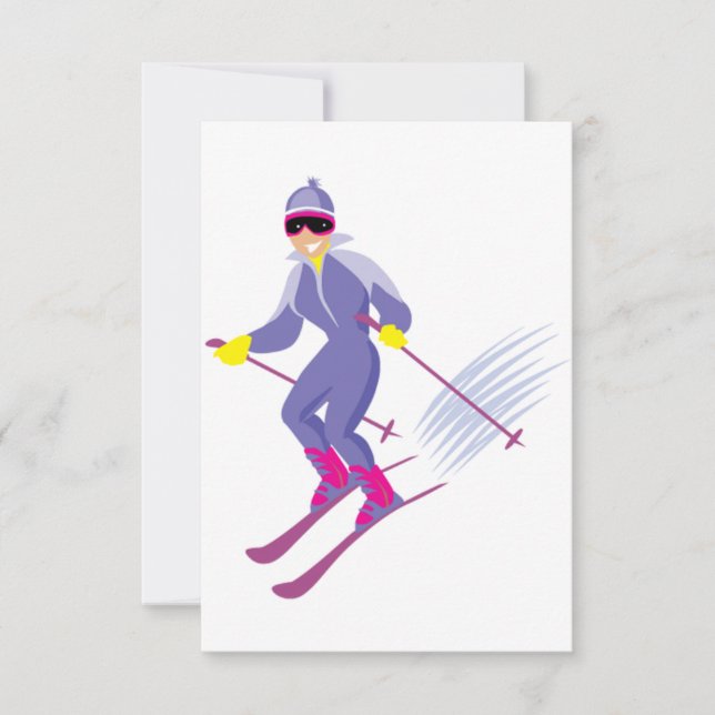 Skiing Invitations (Front)