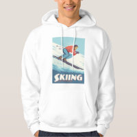 Skiing Is Believing Retro Print