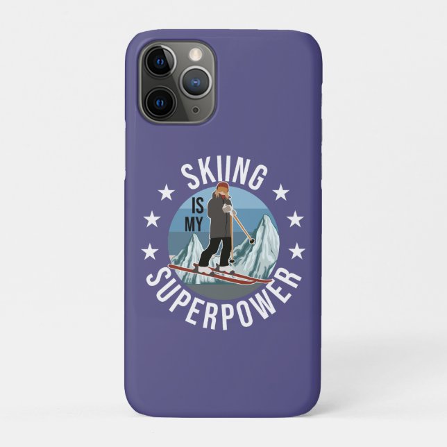 Skiing Is My Superpower Case-Mate iPhone Case (Back)