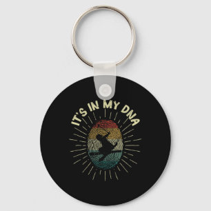 Skiing It's In My Dna Funny Winter Sports Downhill Key Ring