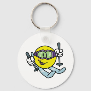 Skiing Key Ring