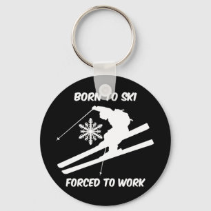 Skiing Key Ring