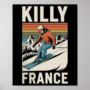 Skiing Killy France  Poster