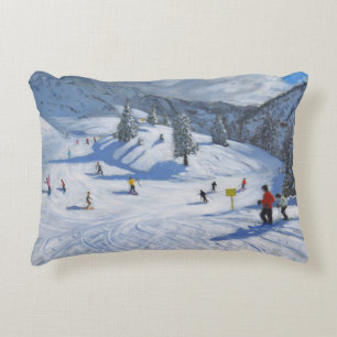 Skiing Kitzbhuel 2014 Decorative Cushion
