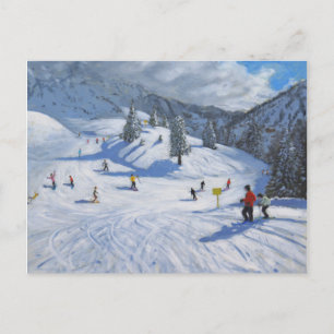Skiing Kitzbhuel 2014 Postcard