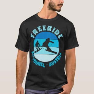 Skiing Kitzbuhel Austria Freeride T-Shirt