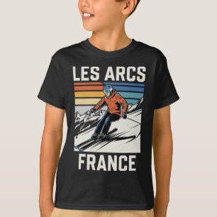 Skiing Les Arcs France T-Shirt