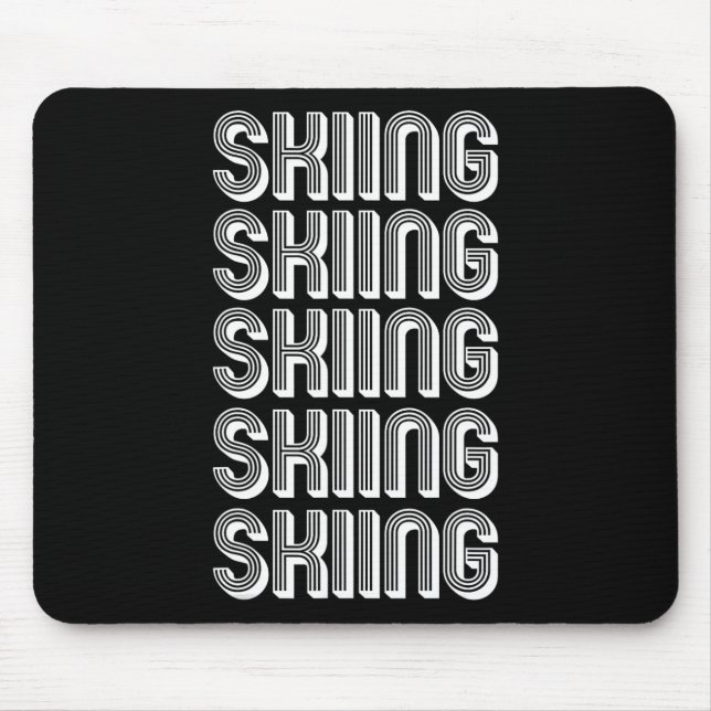 Skiing Lover _1  Mouse Mat (Front)