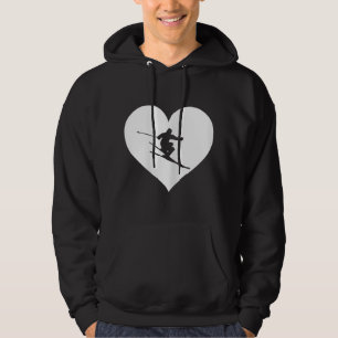 Skiing Lover Women Girls Boys Youth Hoodie